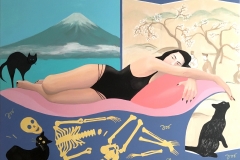 Wenus+z+kościotrupem+90x130cm,akryl+na+płótnie,2018-kopia