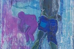 Przebicie, 90x130, technika mieszana, 2016